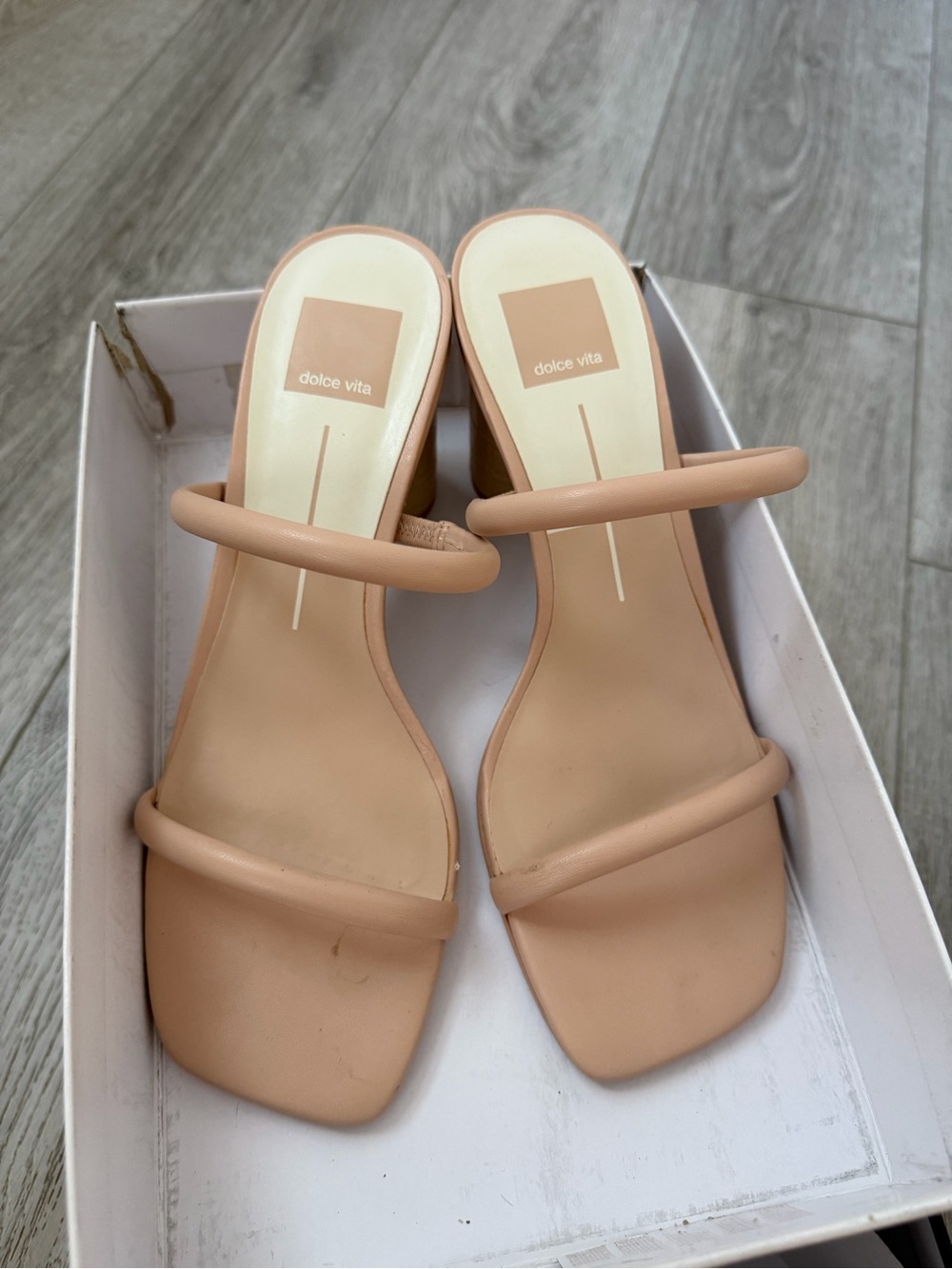 Dolce Vita Women's Nude Strappy Sandal Heels